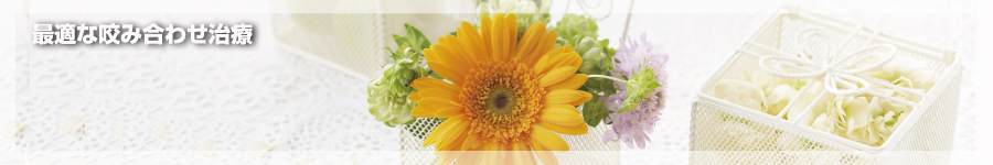 最適な咬み合わせ治療